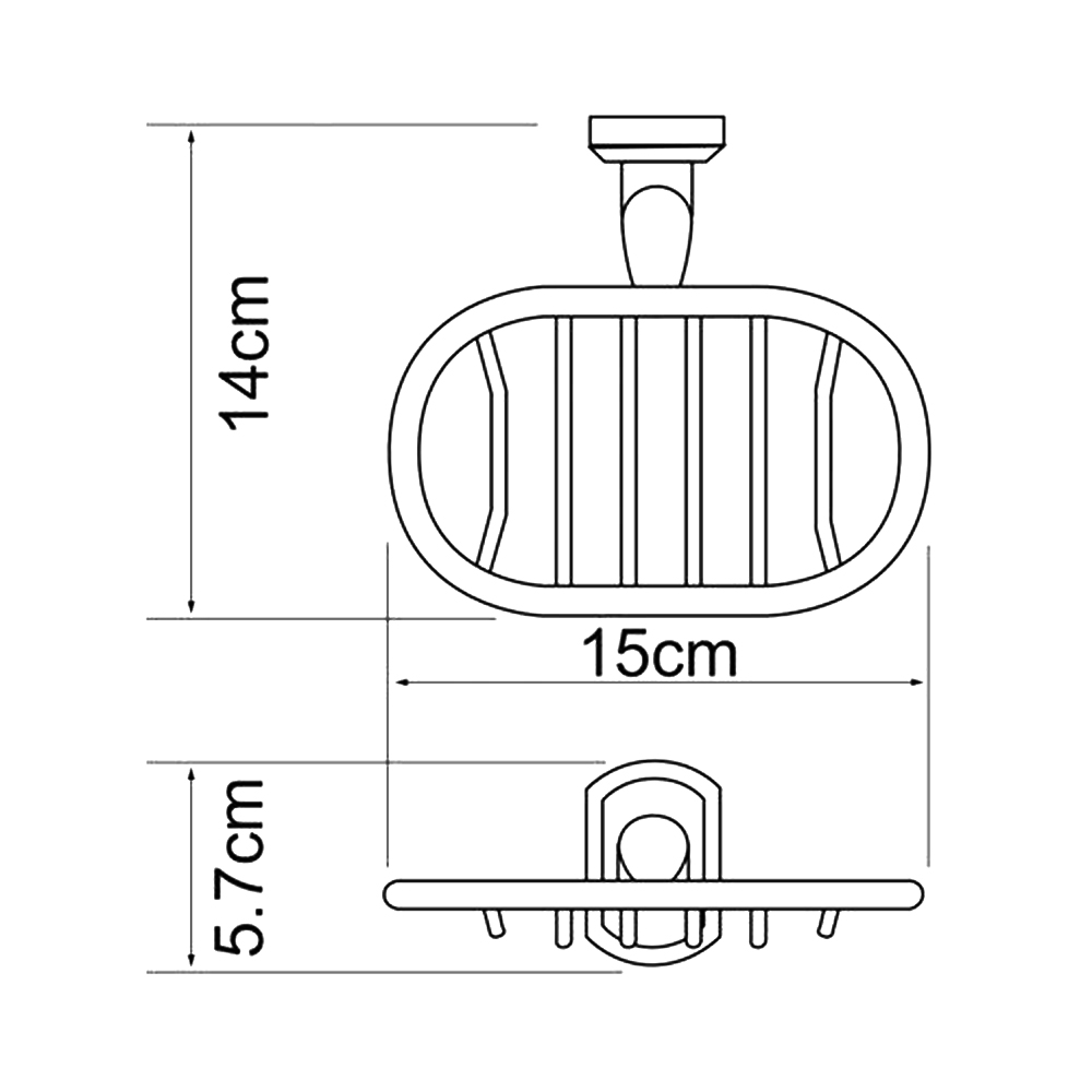 Мыльница Wasserkraft Oder K-3069 хром