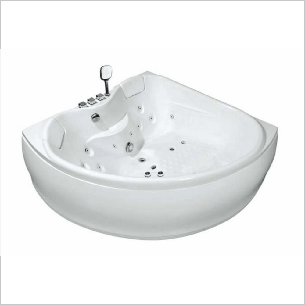 Акриловая ванна Orans OLS-BT6012X 150x150см 6012X00 с гидромассажем, белая глянцевая