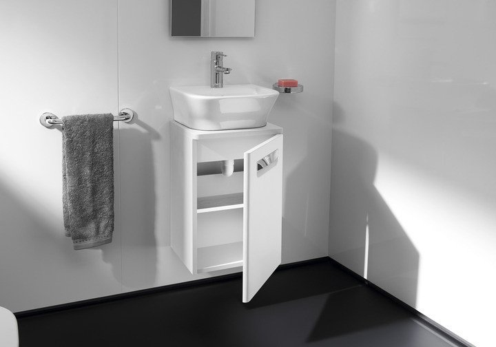 Тумба под раковину Roca Gap 45 ZRU9302880 белая глянцевая