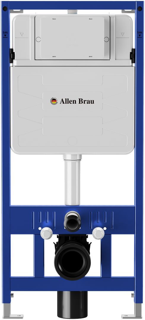 Комплект инсталляции Allen Brau Pneumatic 9.11100.20 с унитазом Comforty 103 и кнопкой черной