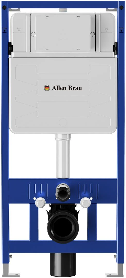 Комплект инсталляции Allen Brau Pneumatic 9.11100.20 с унитазом BB3105CHR/SC и кнопкой черной