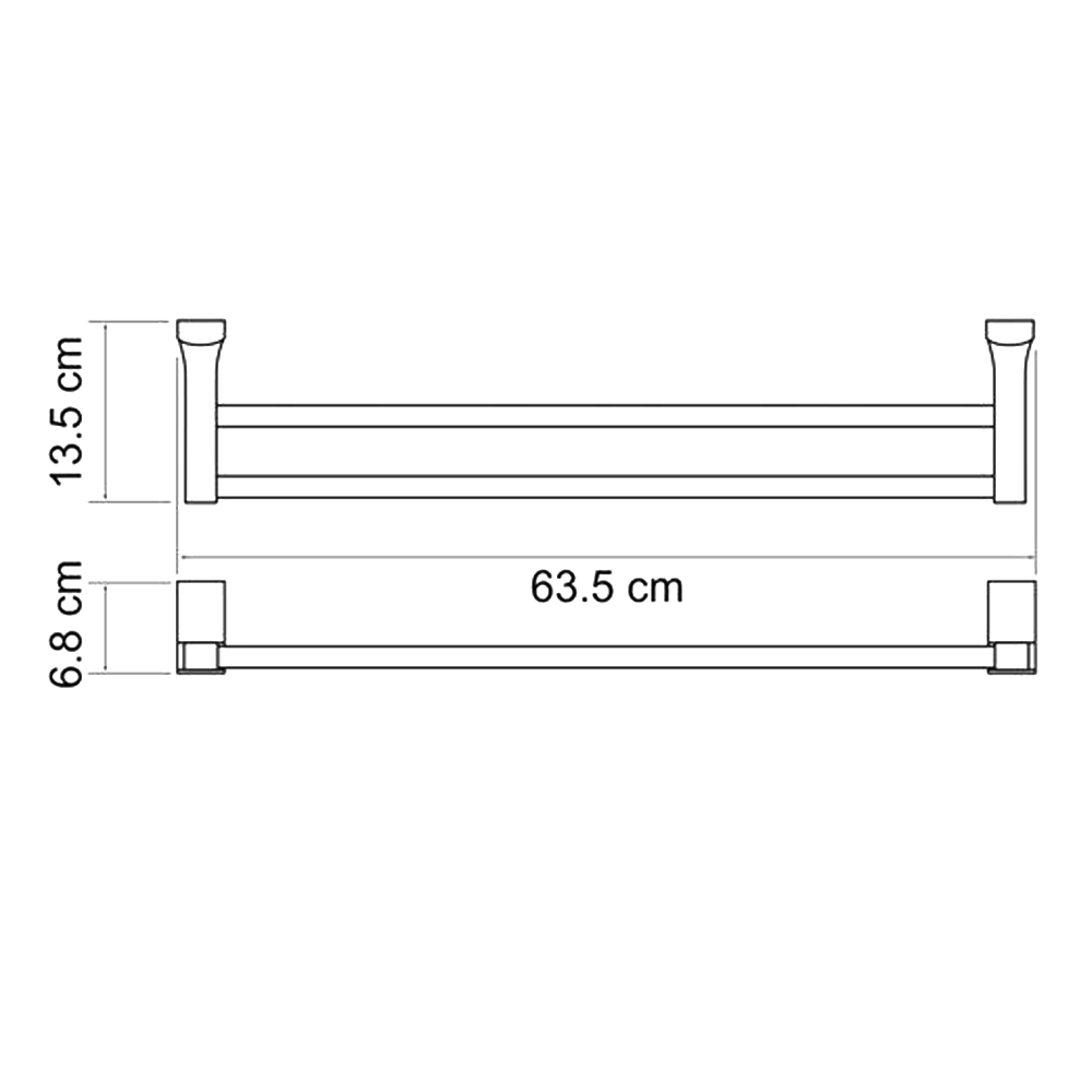 Полотенцедержатель Wasserkraft Exter K-5240 бронза