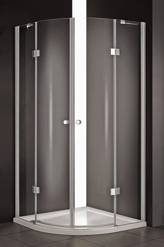 Душевой уголок Cezares Verona 90x90см VERONA-R-2-90-P-Cr профиль хром, стекло рифленое