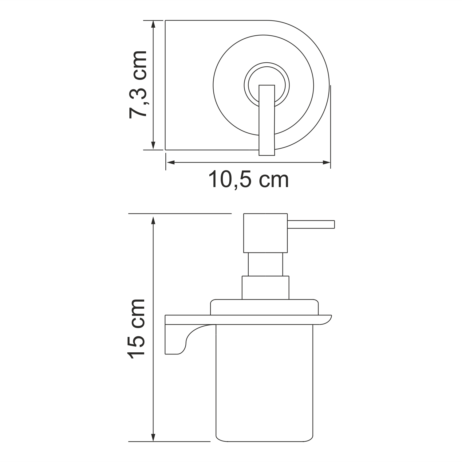 Дозатор Wasserkraft Kammel K-8399W белый