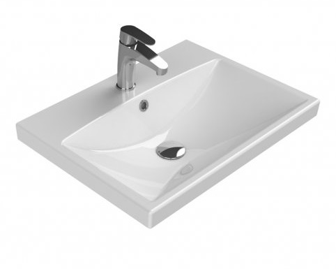 Раковина встраиваемая BelBagno Marino-Cer 70см BB-0321-70-LVB белая