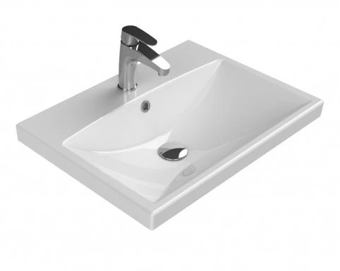 Раковина встраиваемая BelBagno Marino-Cer 70см BB-0321-70-LVB белая