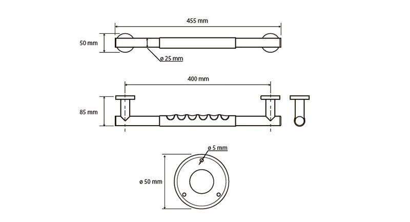 Поручень Bemeta Omega 104507675 хром