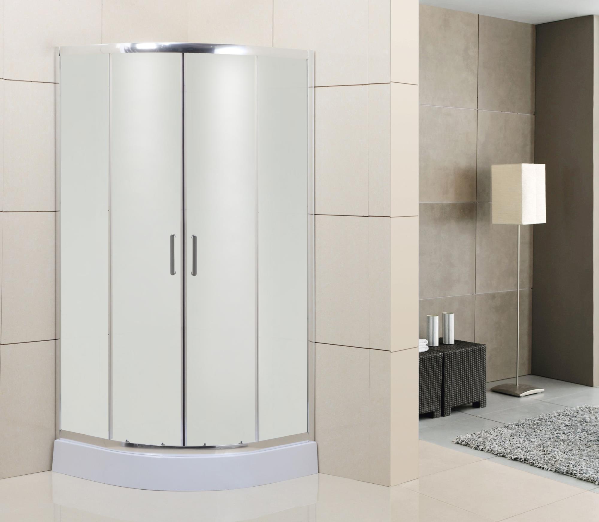 Душевой уголок BelBagno Uno 90x90см UNO-195-R-2-90-P-Cr профиль хром, стекло рифленое