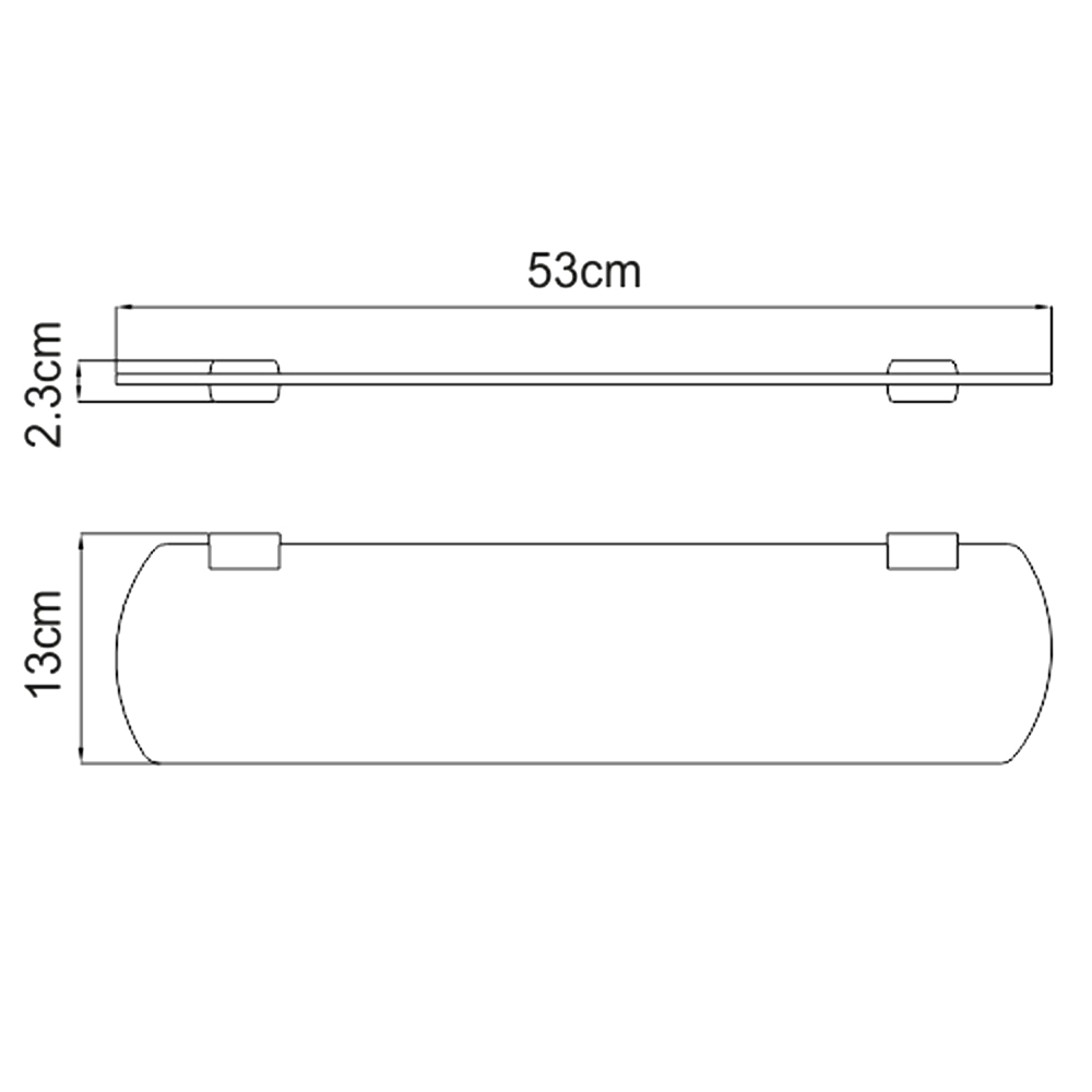 Полка Wasserkraft Sauer K-7924 золото матовое