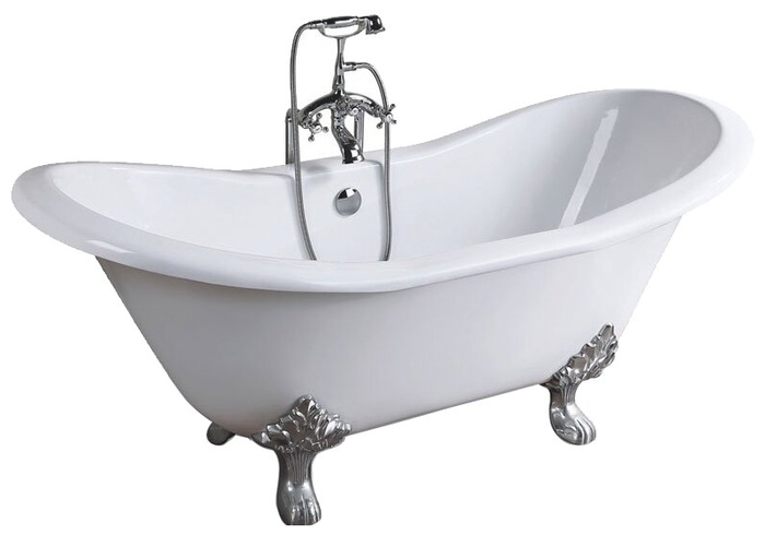 Чугунная ванна Aquanet Sharking 183x78 SW-1005A белая глянцевая