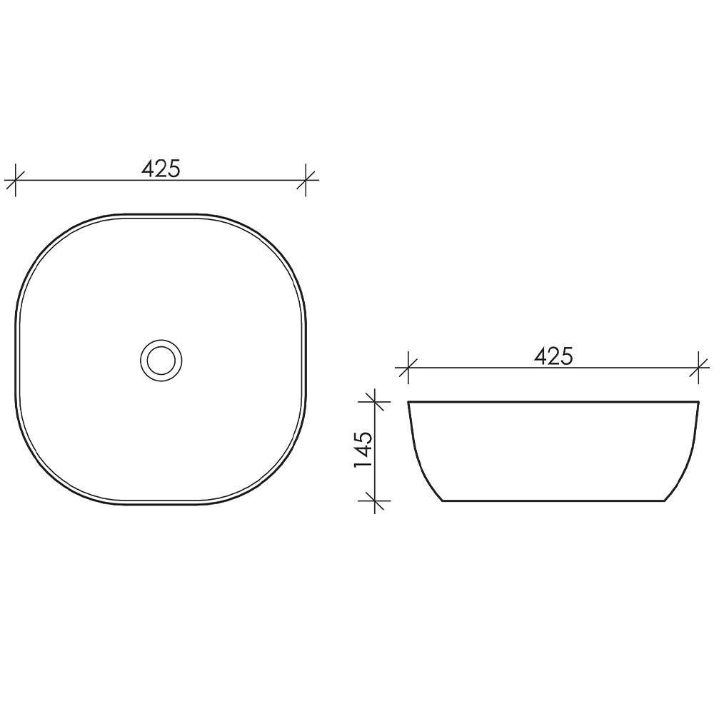 Раковина накладная Ceramica Nova Element CN6010 белая глянцевая