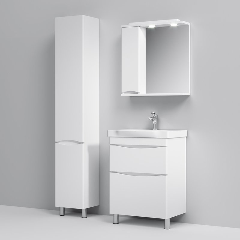 Тумба с раковиной AM.PM Like 65 напольная, белый глянец Тумба с раковиной AM.PM Like 65 напольная, белый глянец