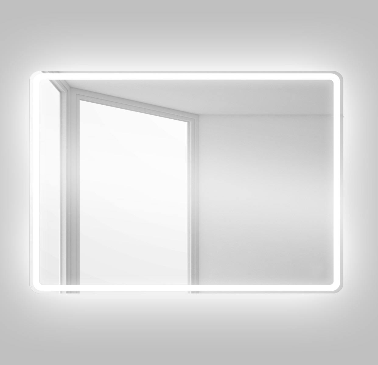 Зеркало BelBagno 90 SPC-MAR-900-600-LED-BTN с подсветкой