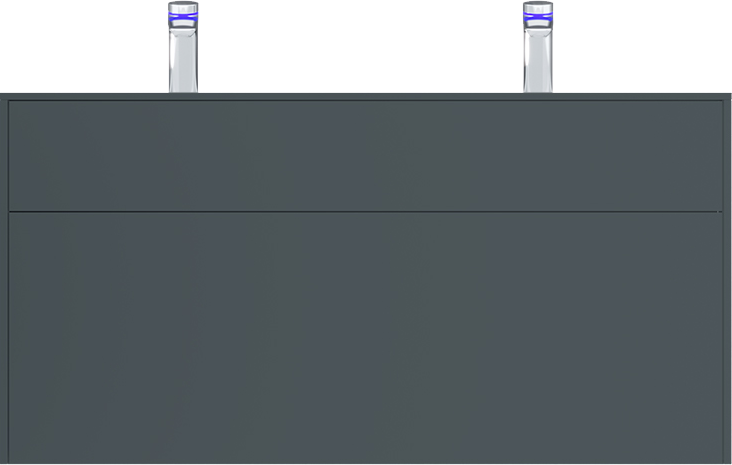Тумба с раковиной AM.PM Inspire 2.0 120 графит матовый