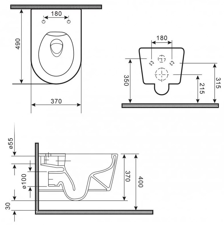 Чаша для унитаза подвесного BelBagno COLORATO BB013CHR-H316