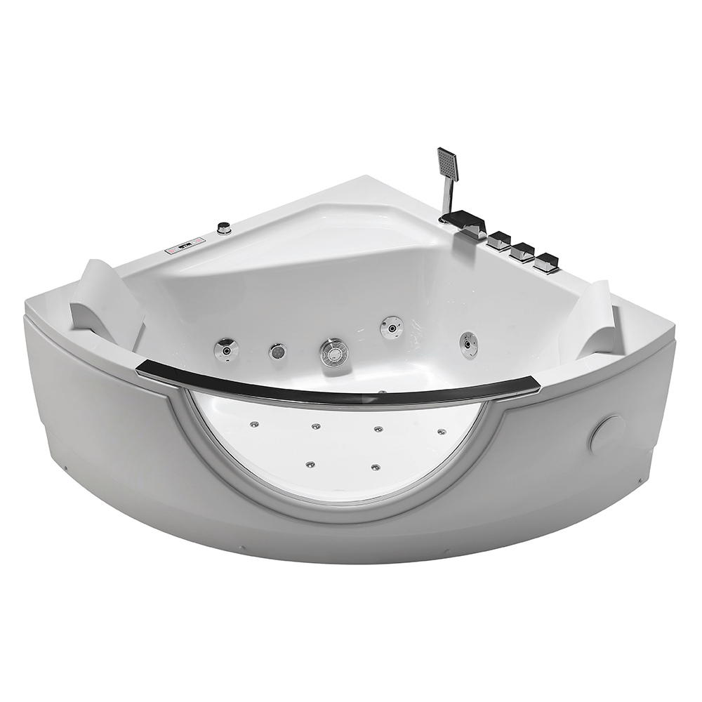 Акриловая ванна Orans 140x140 с гидромассажем OLS-BT62118M белая глянцевая