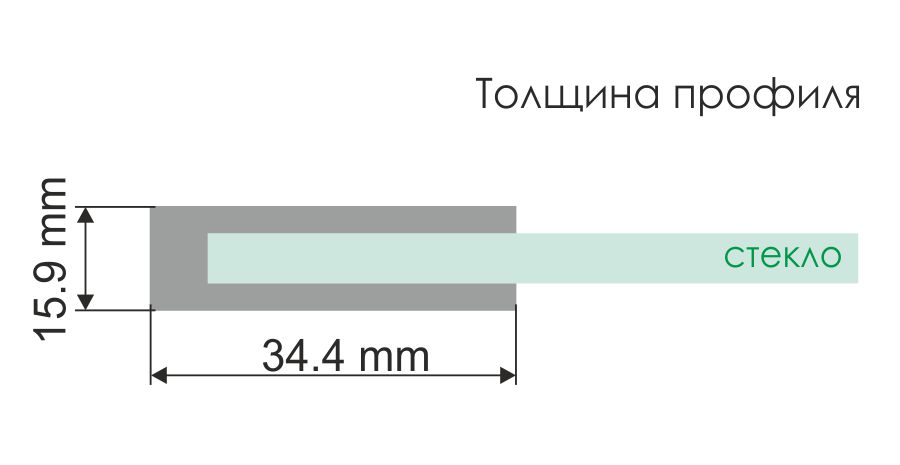 Шторка на ванну Wasserkraft Leine 80x140см 35P01-80 Fixed профиль хром, стекло прозрачное