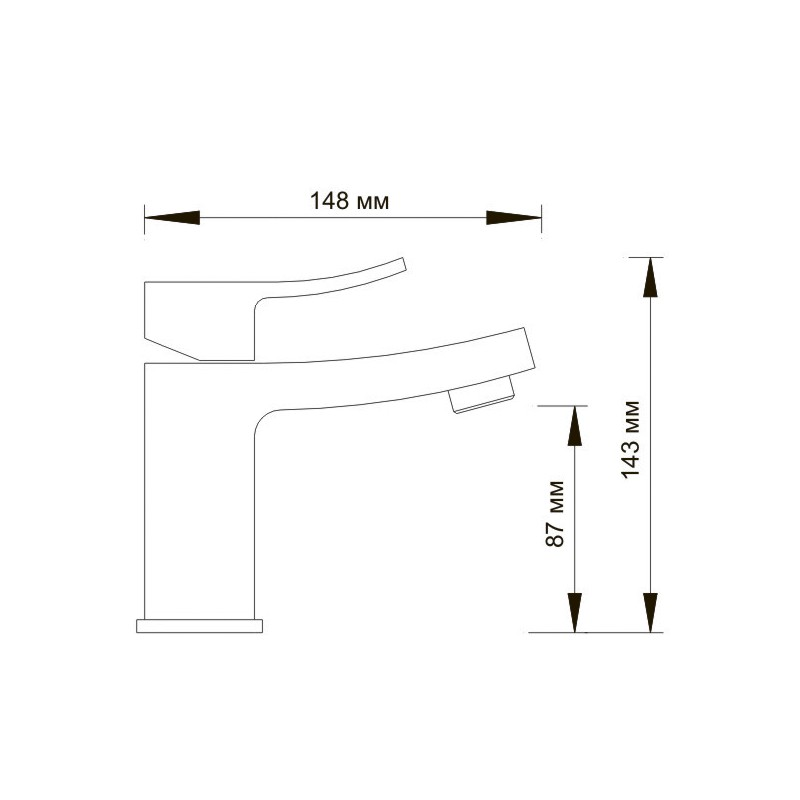 Смеситель для раковины Wasserkraft Aller 1063WHITE белый / хром