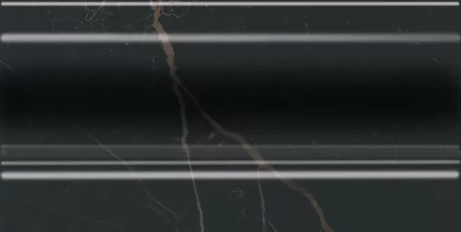 Плинтус Алькала черный глянцевый 20x10x1,3, 1, шт