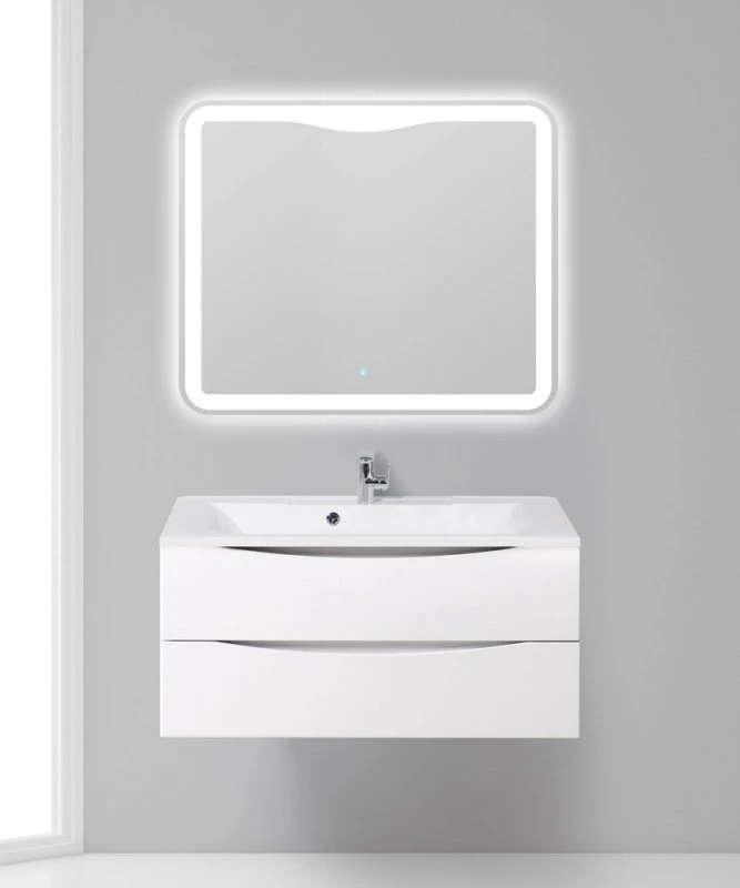 Тумба под раковину BelBagno Marino 100 MARINO-CER-1000-2C-SO-BL-P белая глянце