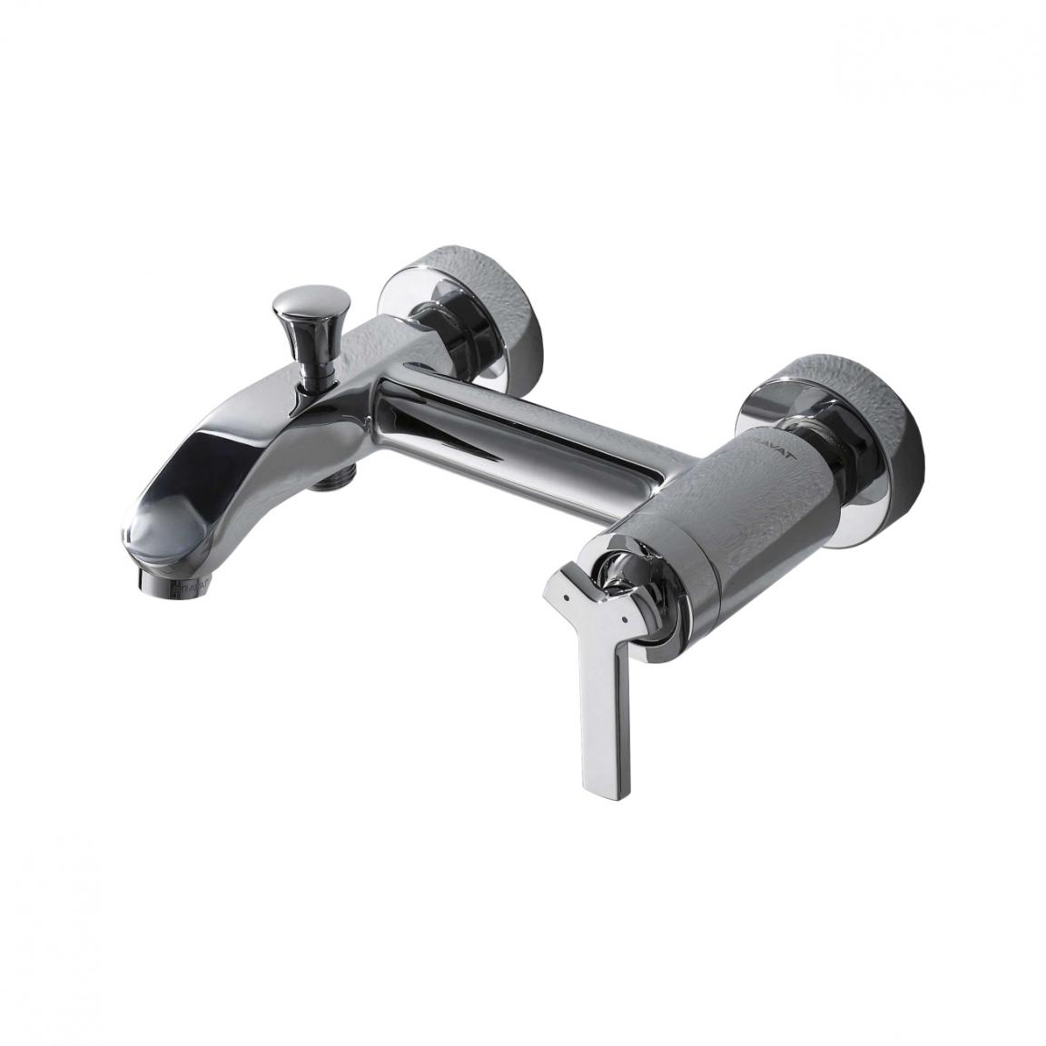 Смеситель для ванны с душем Bravat Waterfall F673107C-01 хром