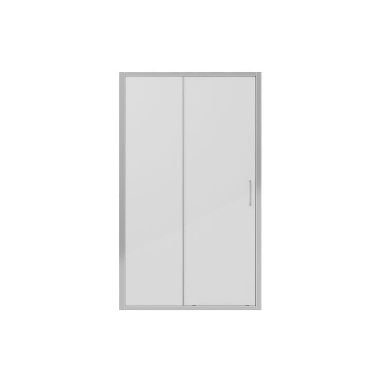 Душевая дверь в нишу Bravat Line 120x200см BD120.4101A профиль хром, стекло прозрачное