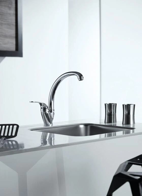 Смеситель для кухни Bravat Art F775109G-1 золото