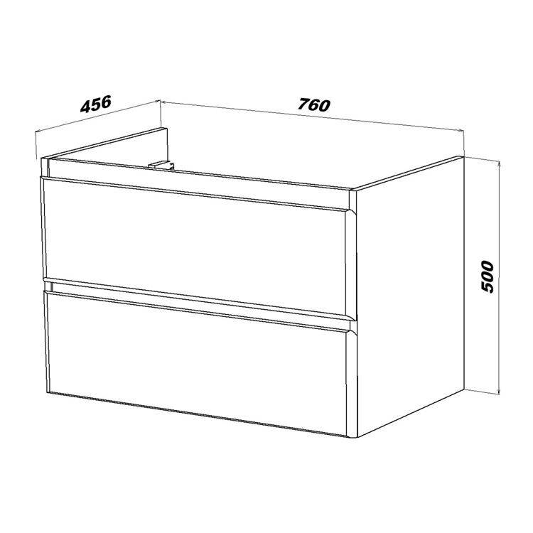 Тумба под раковину SanStar Arista 80 179.1-1.5.1. белая