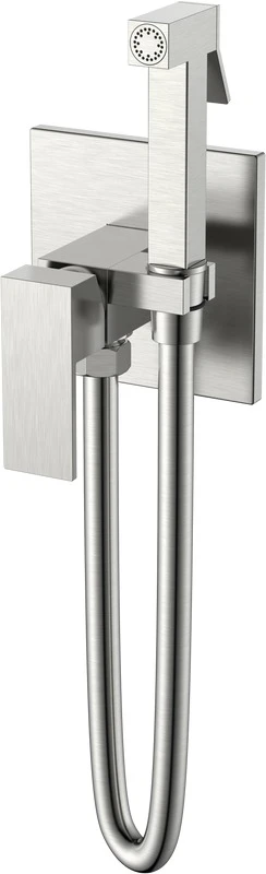 Гигиенический душ Boheme Qubic 477-NB с внутренней частью, brushed nickel