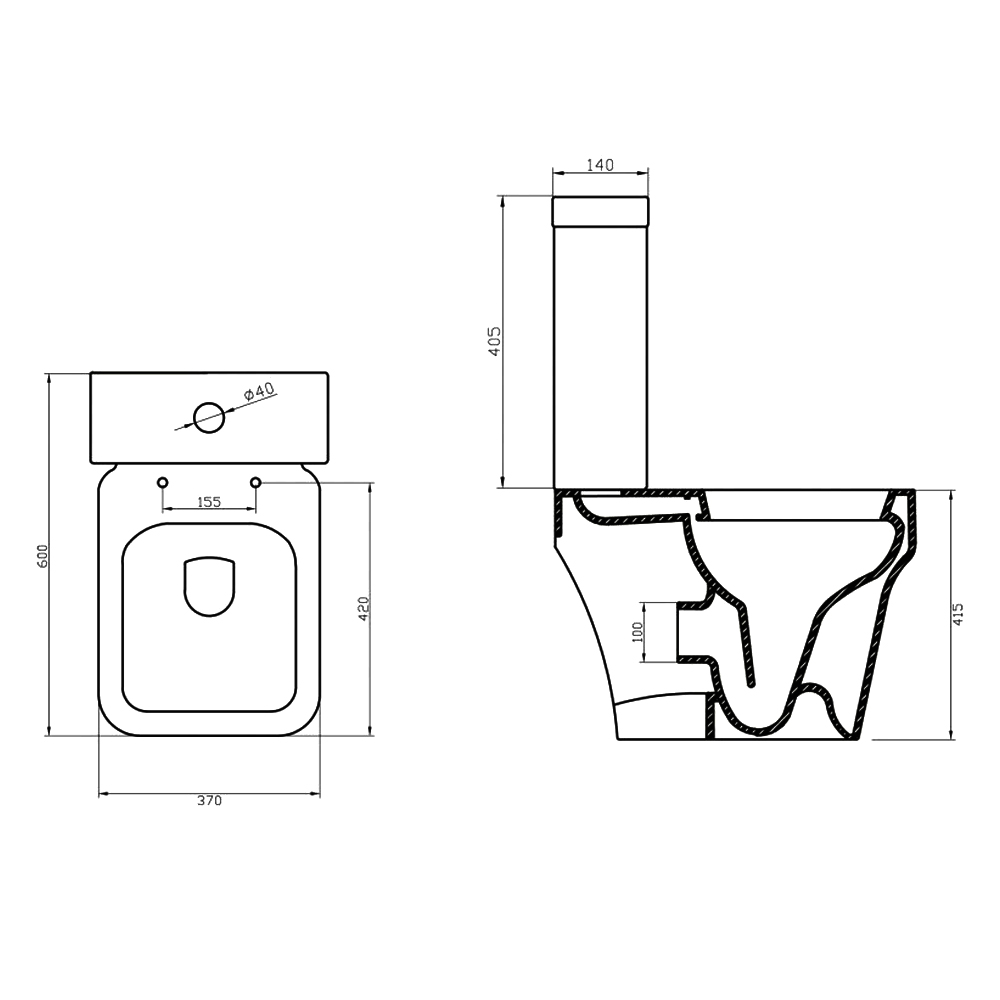 Бачок для унитаза BelBagno JANICE BB124T