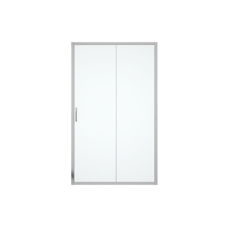 Душевая дверь в нишу Bravat Drop 120x200см BD120.4100A профиль хром, стекло прозрачное