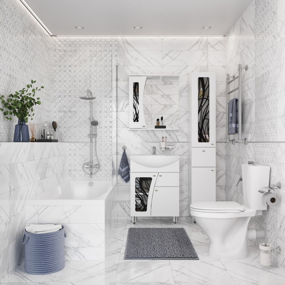 Зеркало DIWO Муром L, 65 MUR.Z.65/P/W с подсветкой