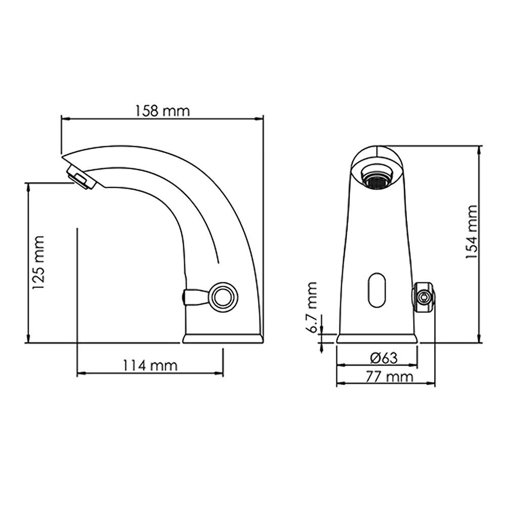 Смеситель для раковины Wasserkraft Rossel 2813 хром