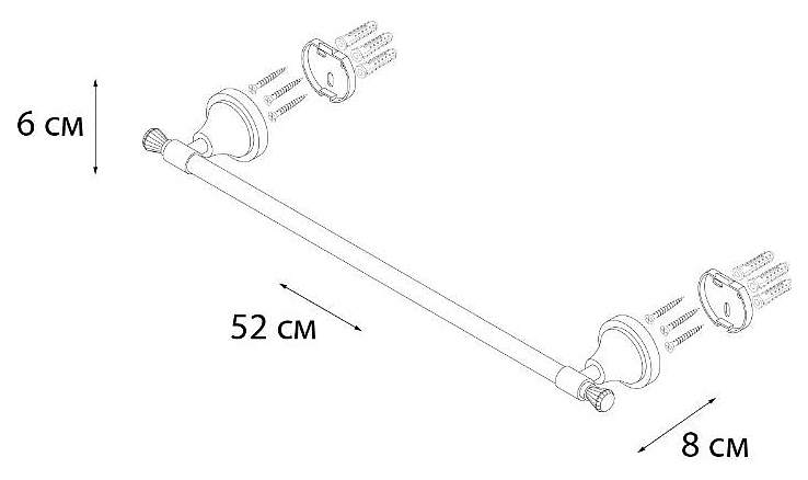 Полотенцедержатель Fixsen Sofita Crystal SF-35001A хром