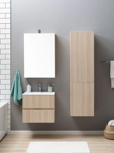 Зеркало-шкаф Aquanet Алвита 60 ясень коимбро