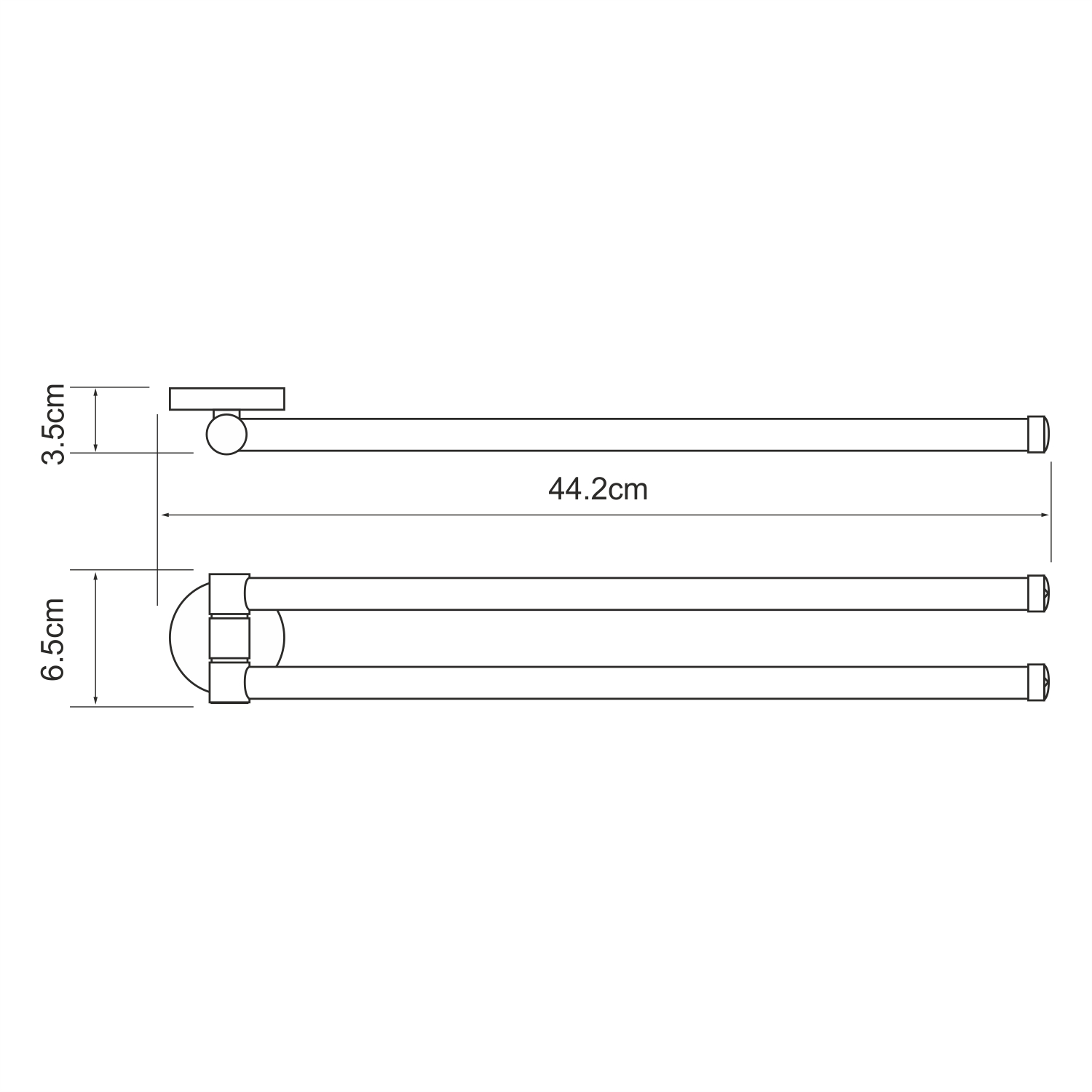 Полотенцедержатель Wasserkraft Rhein K-6231 хром