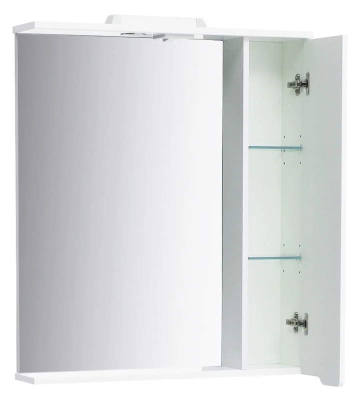 Зеркальный шкаф подвесной SanStar Лайн 60 для ванной комнаты белый