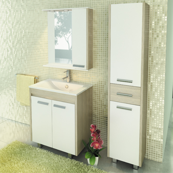Тумба с раковиной Comforty Тулуза 75 00003132328CF сосна лоредо