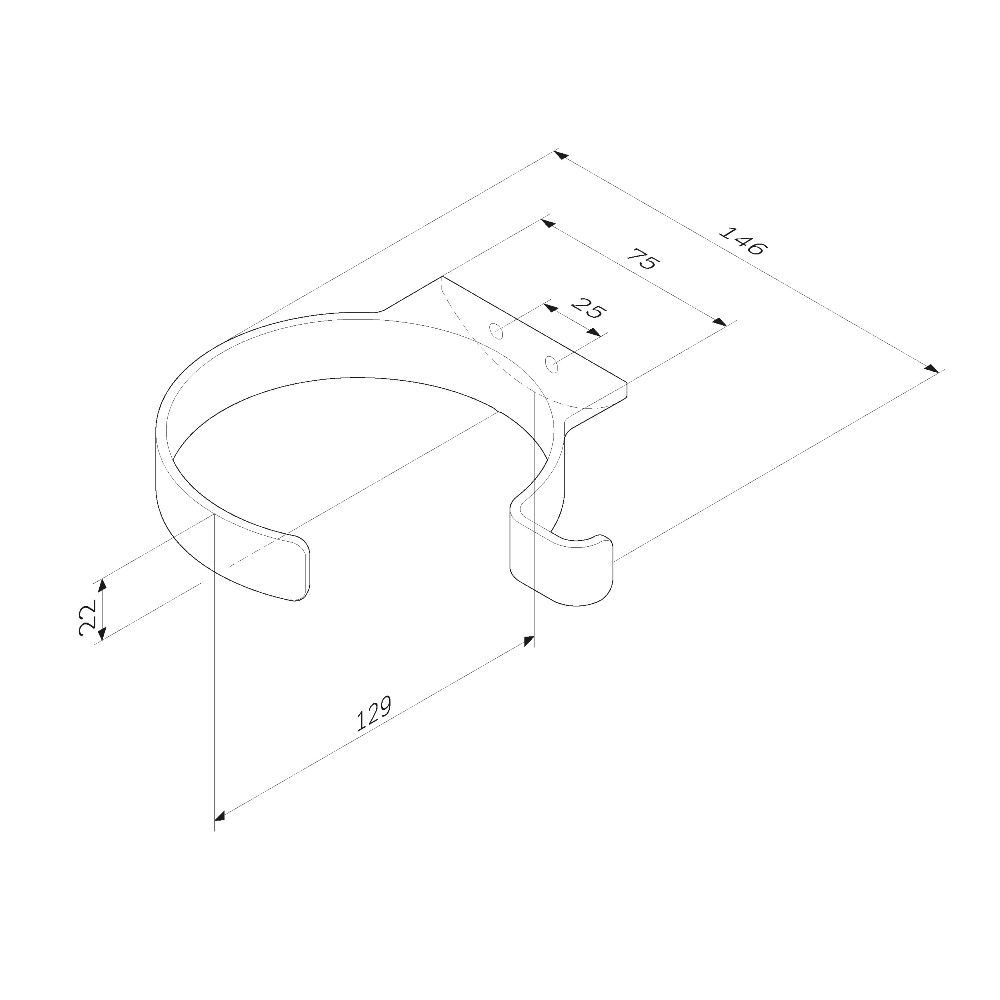Держатель для фена AM.PM Inspire 2.0 A50A32300 хром