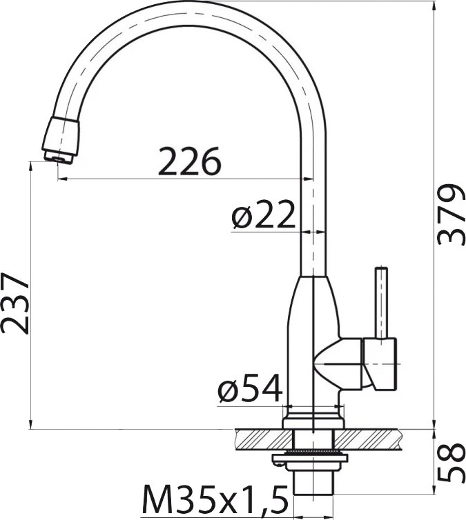 Смеситель BelBagno BB-LAM09B-IN для кухонной мойки