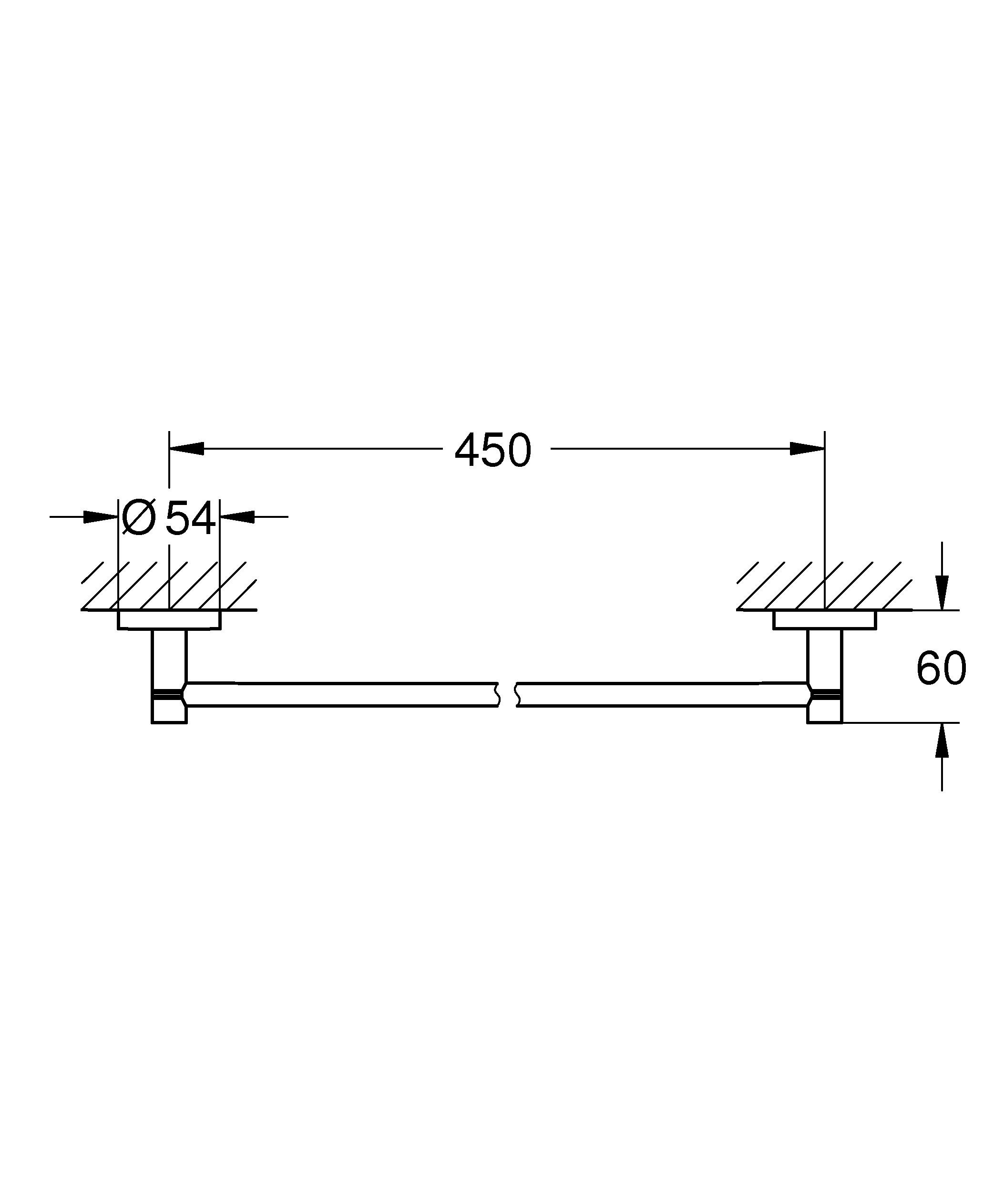 Полотенцедержатель Grohe New Essentials 40688001 хром