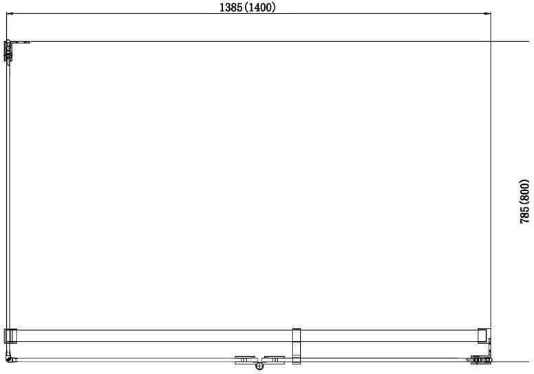 Душевой уголок Aquanet Beta 140x80см R NWD1231 правая, профиль хром, стекло прозрачное