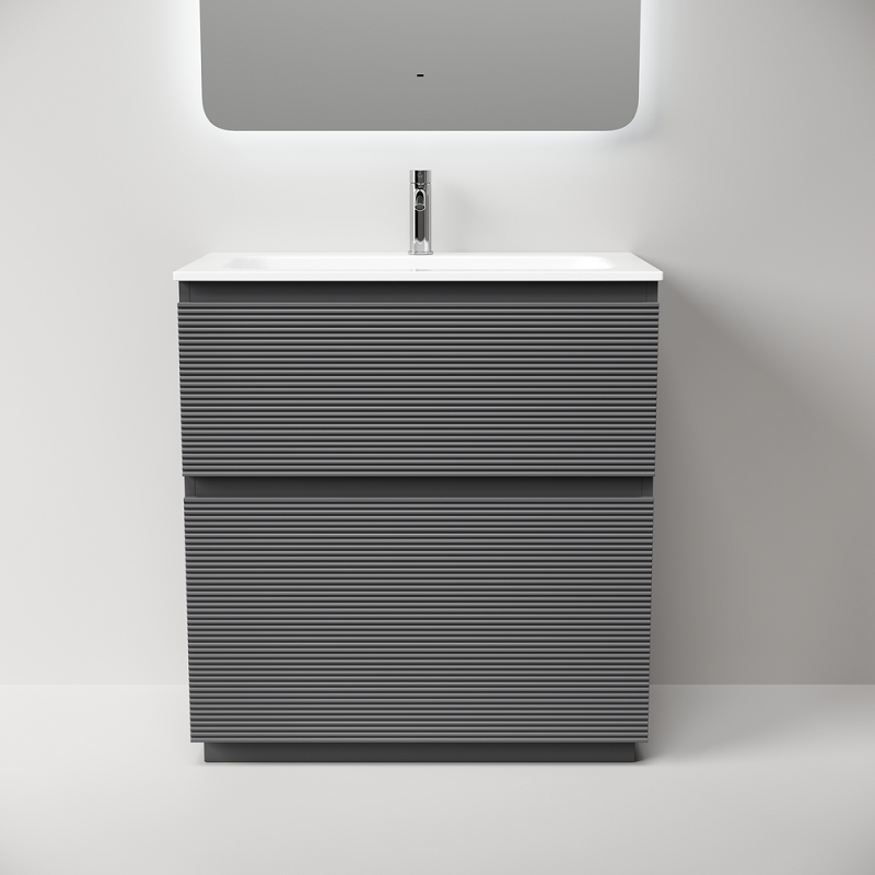 Тумба под раковину Sancos Folk Floor 80 FL80FGS напольная, Grey soft