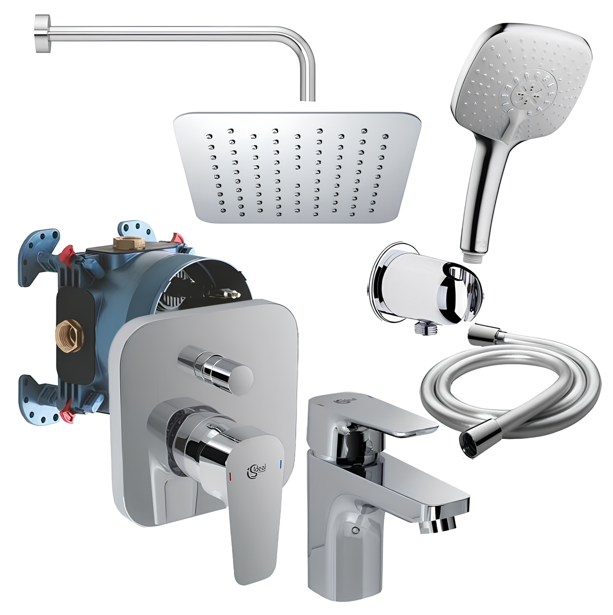 Душевой комплект Ideal Standard Ceraplan B1153AA с внутренней частью, хром