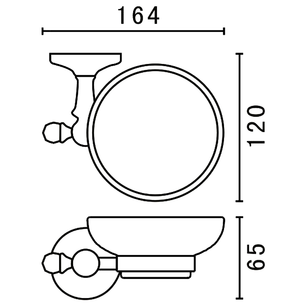 Мыльница Art&Max Antic AM-E-2699AQ бронза