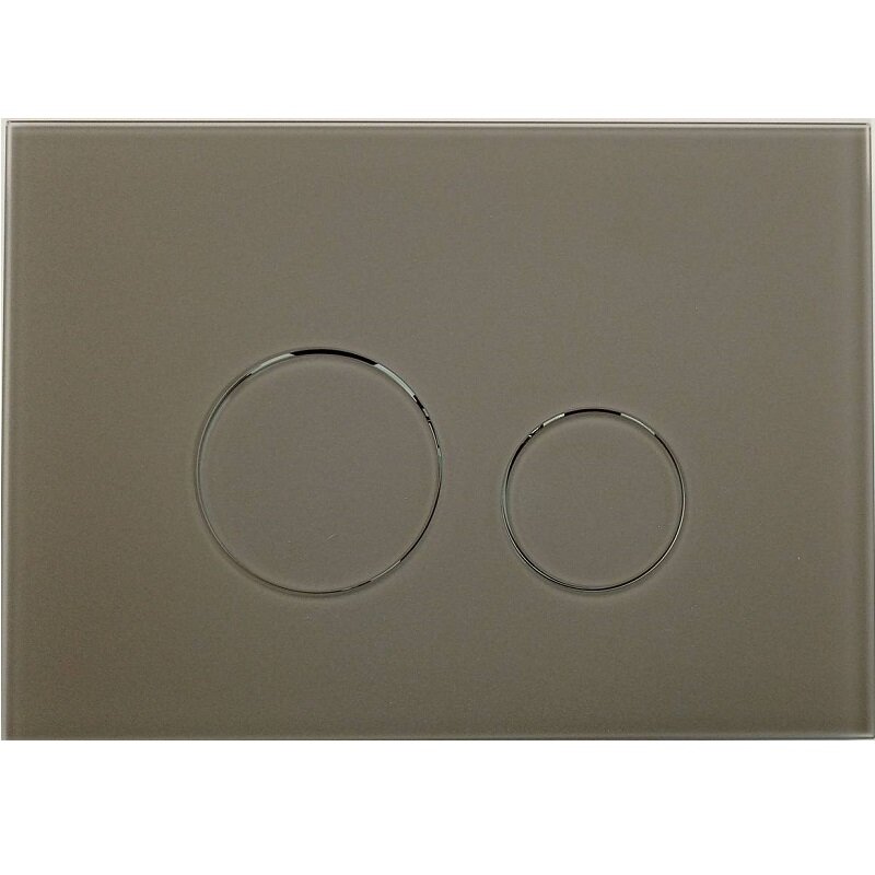 Кнопка смыва KKPol Omnes Vitrum Grande Orbis Mat 350/PPX/003-00-00 кофе матовы
