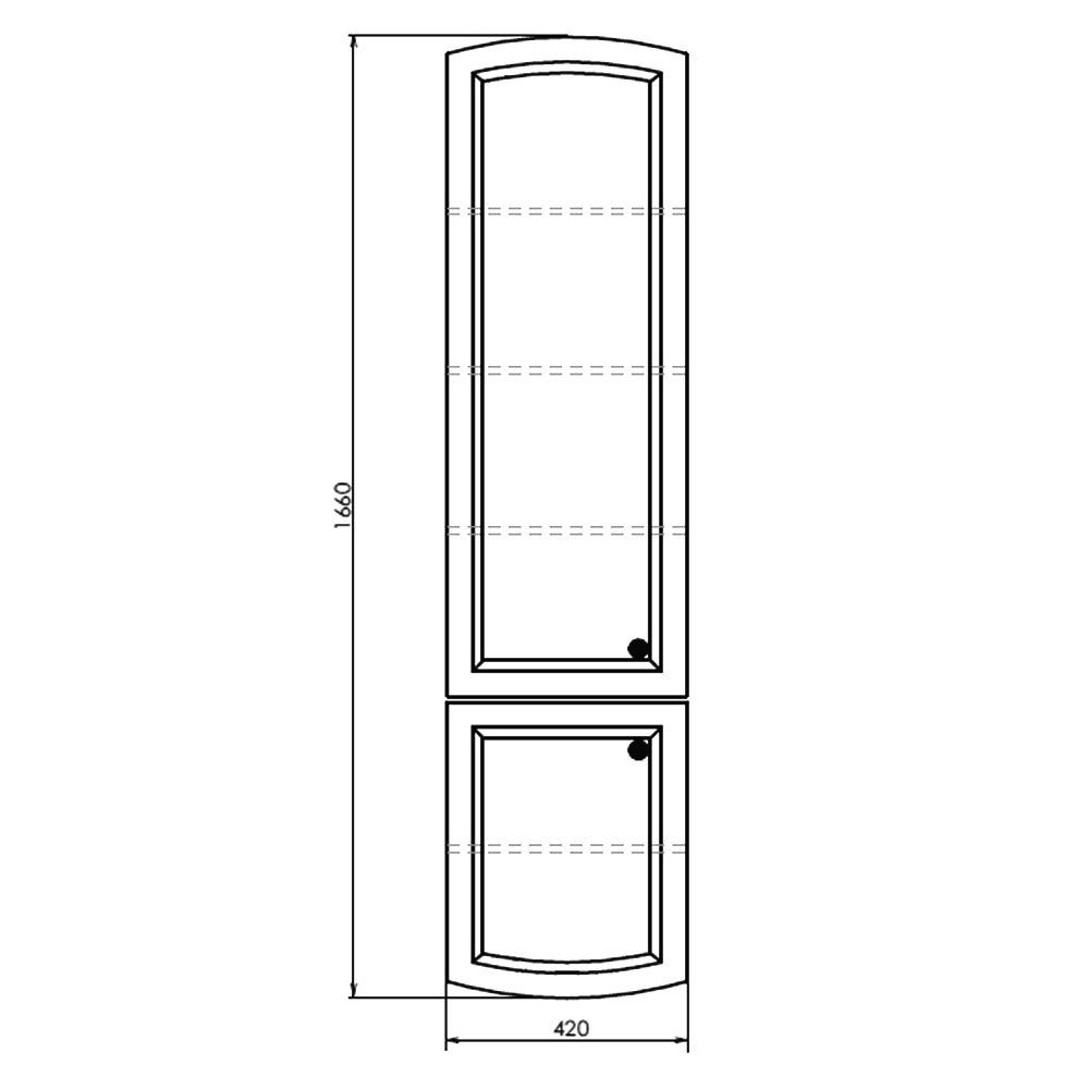 Шкаф-пенал Comforty Палини 42см 00004148012CF белый