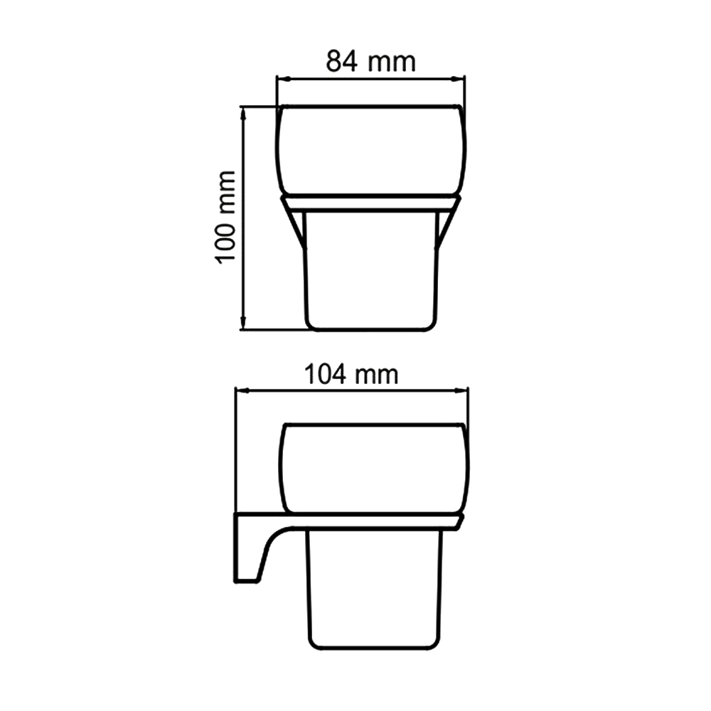 Стакан Wasserkraft Wiese K-8928 черный