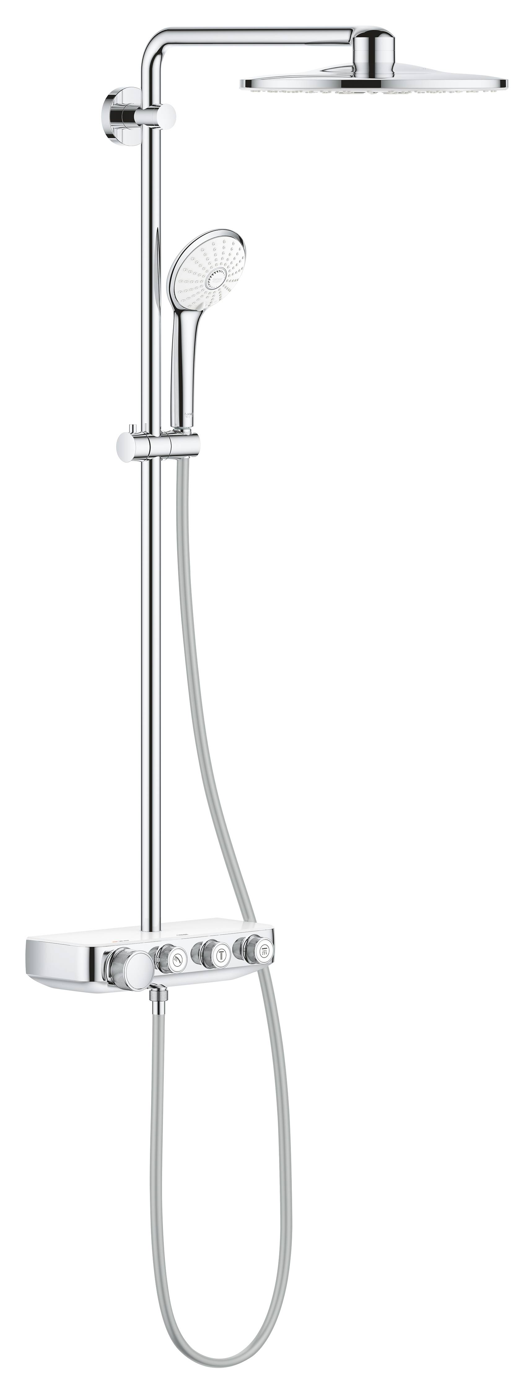 Душевая стойка Grohe Euphoria SmartControl 310 Duo с термостатом 26507LS0 белая луна