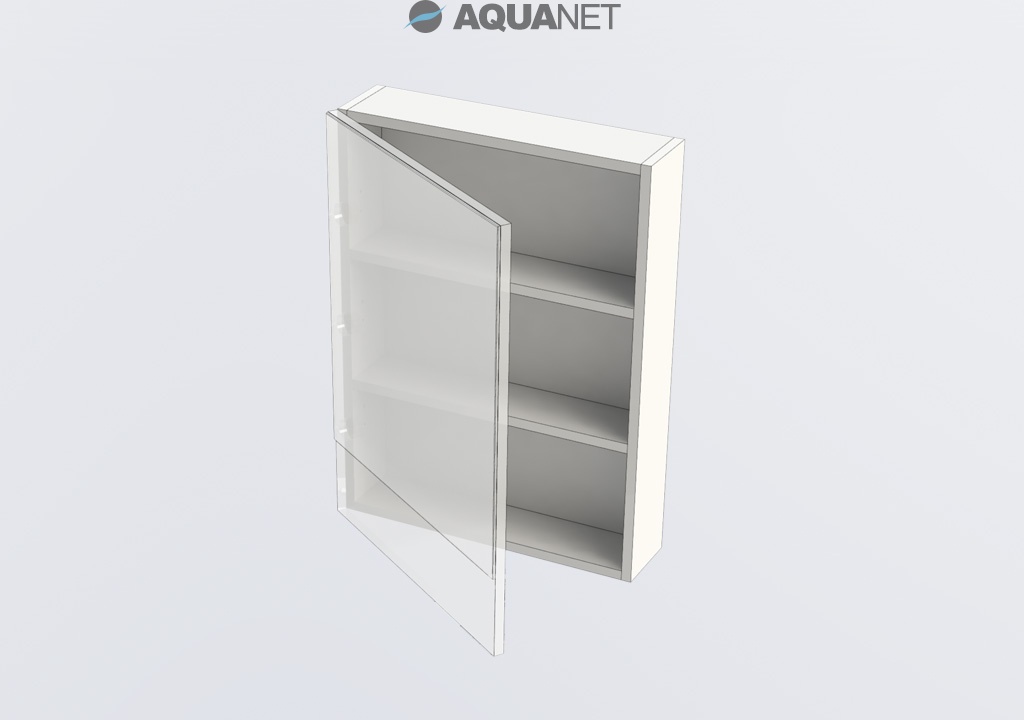 Зеркало-шкаф Aquanet Нота 50 камерино черный